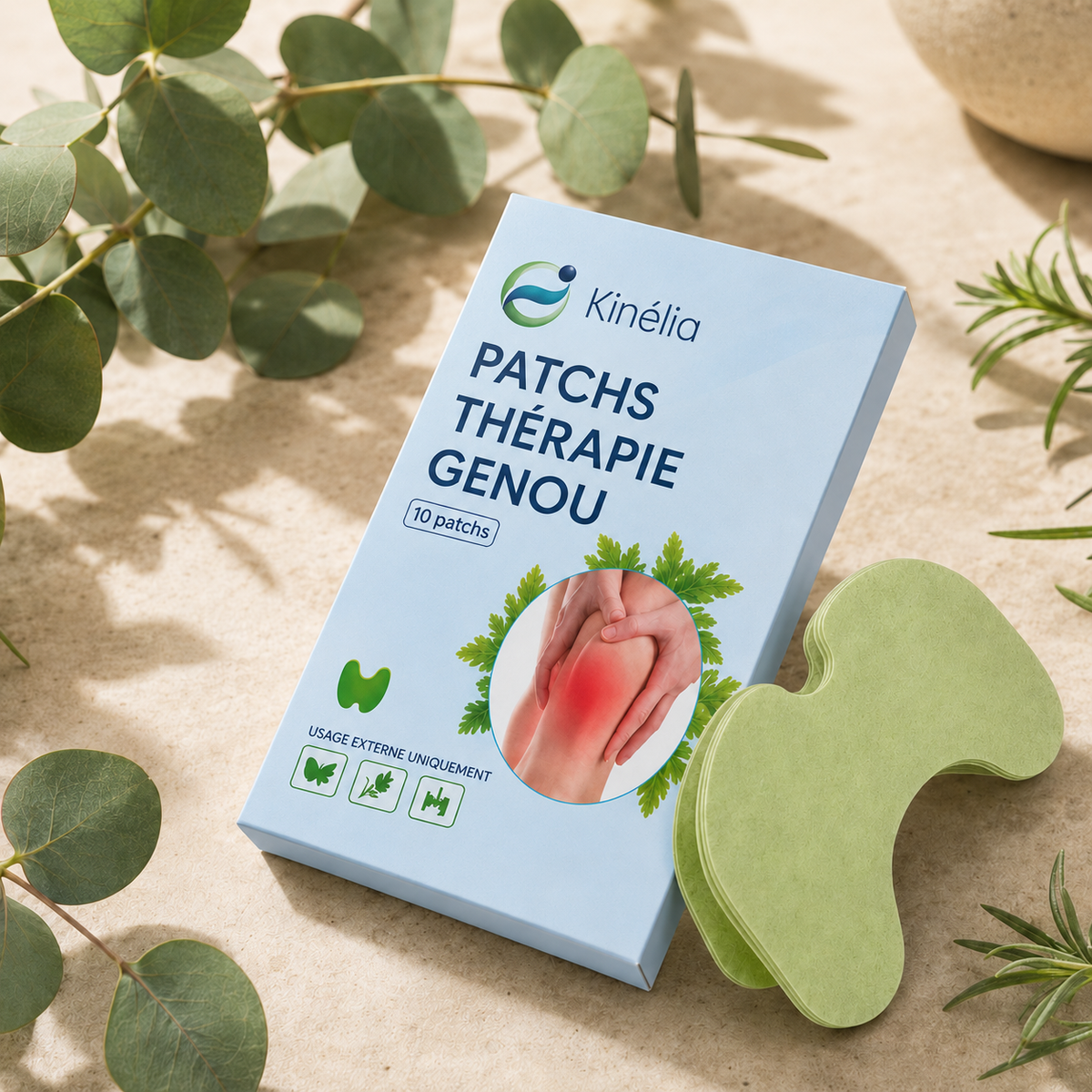 Kinélia — Patchs Thérapie Genou (10 patchs)